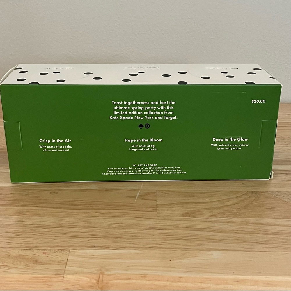 NWT Kate Spade New York Target Exclusive 3 Count Ceramic Jar Candle Set - Picture 14 of 15